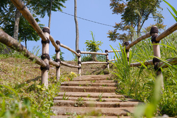 stairs up the hill