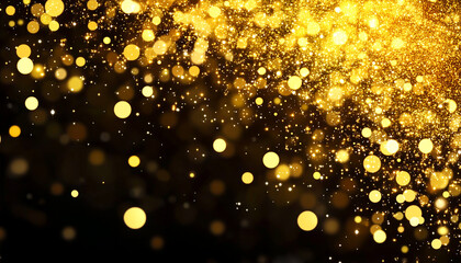 Enchanting Christmas and New Year's Party Background with Bokeh Effects