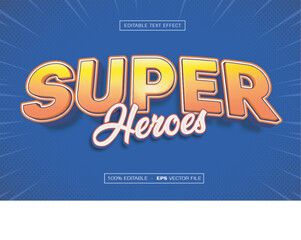 Super Heroes 3D Text Effect