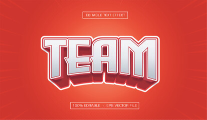 Team Game Style Text Effect