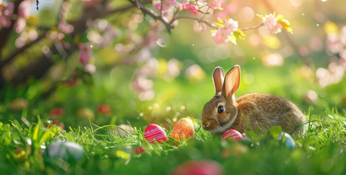 Easter Bunny in Springtime