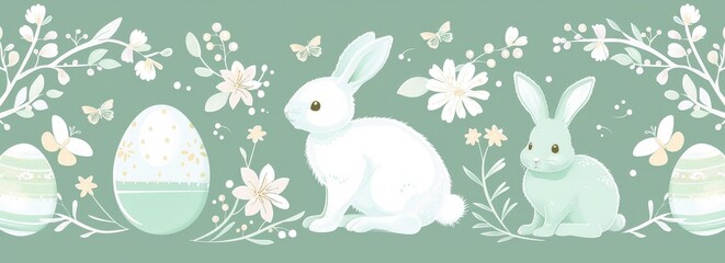 Easter Bunnies and Eggs