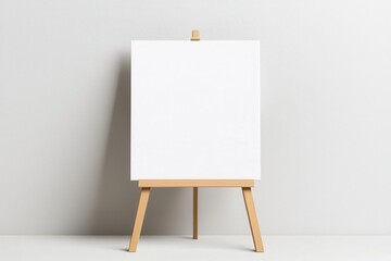 Framed photo with stand, isolated on white background