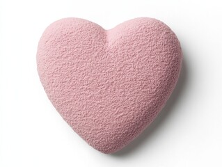 Fototapeta premium Valentine's Day heart shape, isolated on white background