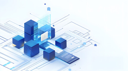 Abstract digital technology illustration