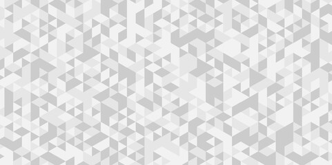 Seamless geometric pattern with shapes. Abstract geometric background triangle wallpaper. Gray polygonal background.	
