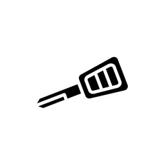Car Key icon Flat simple outline set