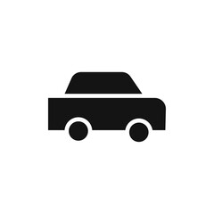 Car icon Flat simple outline set