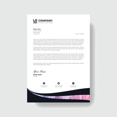 Professional And Creative Modern Corporate Business Letter Head Template.
