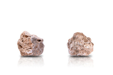 Stones isolated on white background