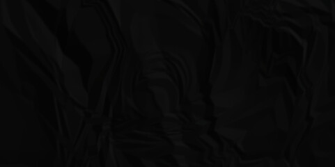 Fototapeta premium Crumpled paper texture. Black wrinkled paper texture. Black paper texture . Black crumpled and top view textures can be used for background of text or any contents .