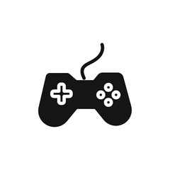 Gamepad icon Flat simple outline set