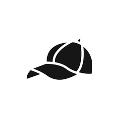 Hat icon Flat simple outline set