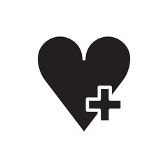 Obraz premium Health care icon Flat simple outline set