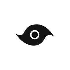 Hurricane icon Flat simple outline set