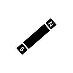 Magnet icon Flat simple outline set