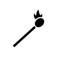 Matches icon Flat simple outline set