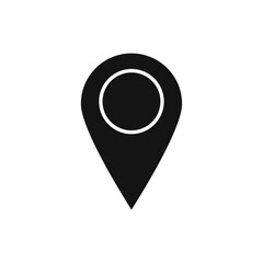 Map icon Flat simple outline set