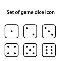 dice vector stock