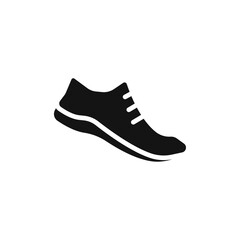 Shoes icon Flat simple outline set