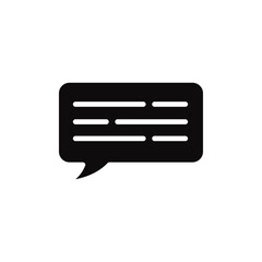 Subtitles icon Flat simple outline set