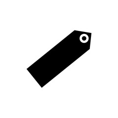 Tag icon Flat simple outline set