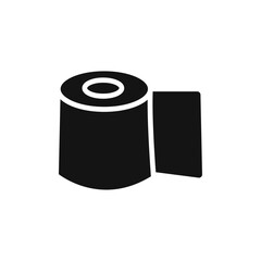 Toilet Paper icon Flat simple outline set
