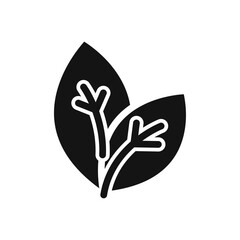 Vegan icon Flat simple outline set