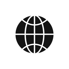 Website icon Flat simple outline set