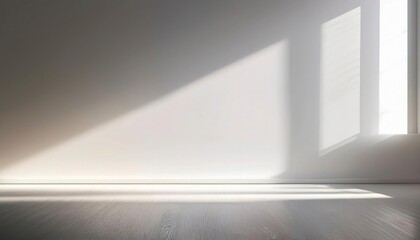 Pale gray wall with soft, cool morning light from nearby window.