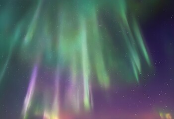 Stunning Northern Lights-Inspired Gradient Background with Green, Purple, and Blue – Mystical Holiday and Winter Design