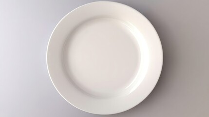 Elegant White Ceramic Dish on Soft Background