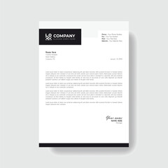 Professional And Creative Modern Corporate Business Letter Head Template.
