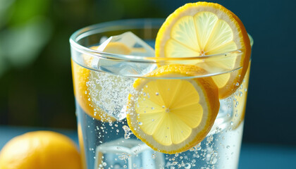 Sparkling Lemon Water - Refreshing Summer Drink