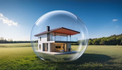 Futuristic Eco-Friendly Home Concept in a Protective Dome