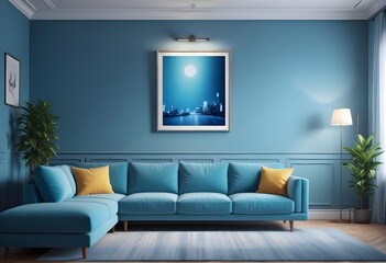Photo modern style interior room 3d illustration