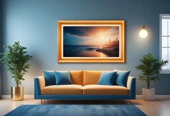 Photo modern style interior room 3d illustration