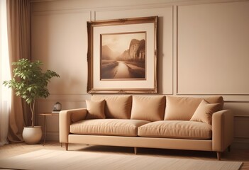 Photo modern style interior room 3d illustration