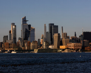 Obraz premium New York city skyline sunset