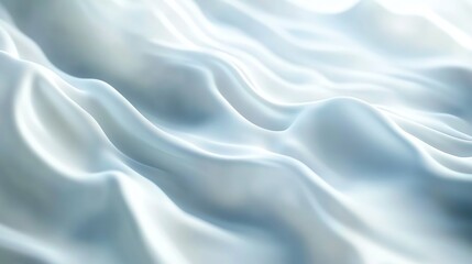 Obraz premium Light gray background with soft lines and blurred ripples, creating a serene and calm atmosphere, with a pure white top section for text or graphics