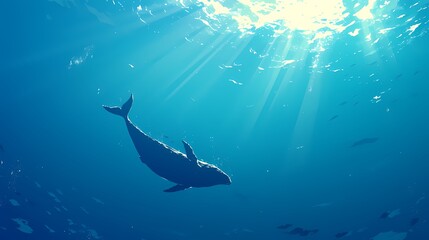 Whales on the seabed