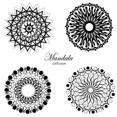 Set of mandala decorative and ornamental design