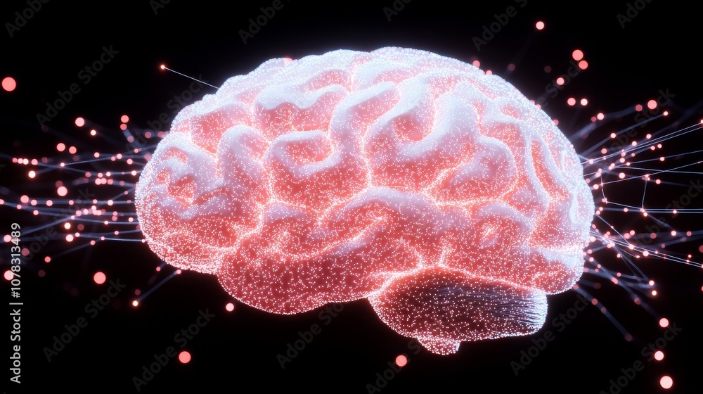 Poster explore the fascinating interplay between neural connections and cognitive function in the human bra