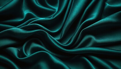 Obraz premium Green premium fabric silk background