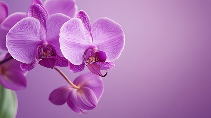 Obraz premium Solid orchid purple background with a gentle matte finish