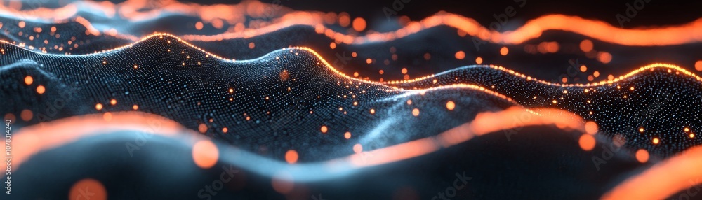 Poster illuminate your digital art with stunning abstract wave patterns and textures for modern design proj
