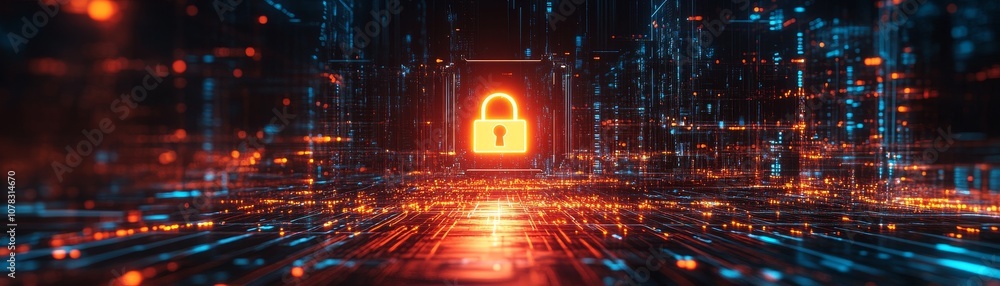 Poster unlocking the future of cybersecurity how digital lock mechanisms protect our data in a connected wo