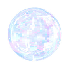 Obraz premium 3D Glossy Blue Crystal Princess Stickers