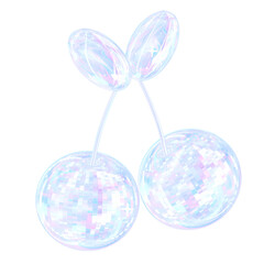 3D Glossy Blue Crystal Princess Stickers