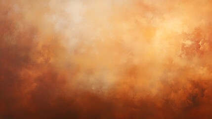 Obraz premium Warm terracotta background with subtle smoke haze and a soft glow